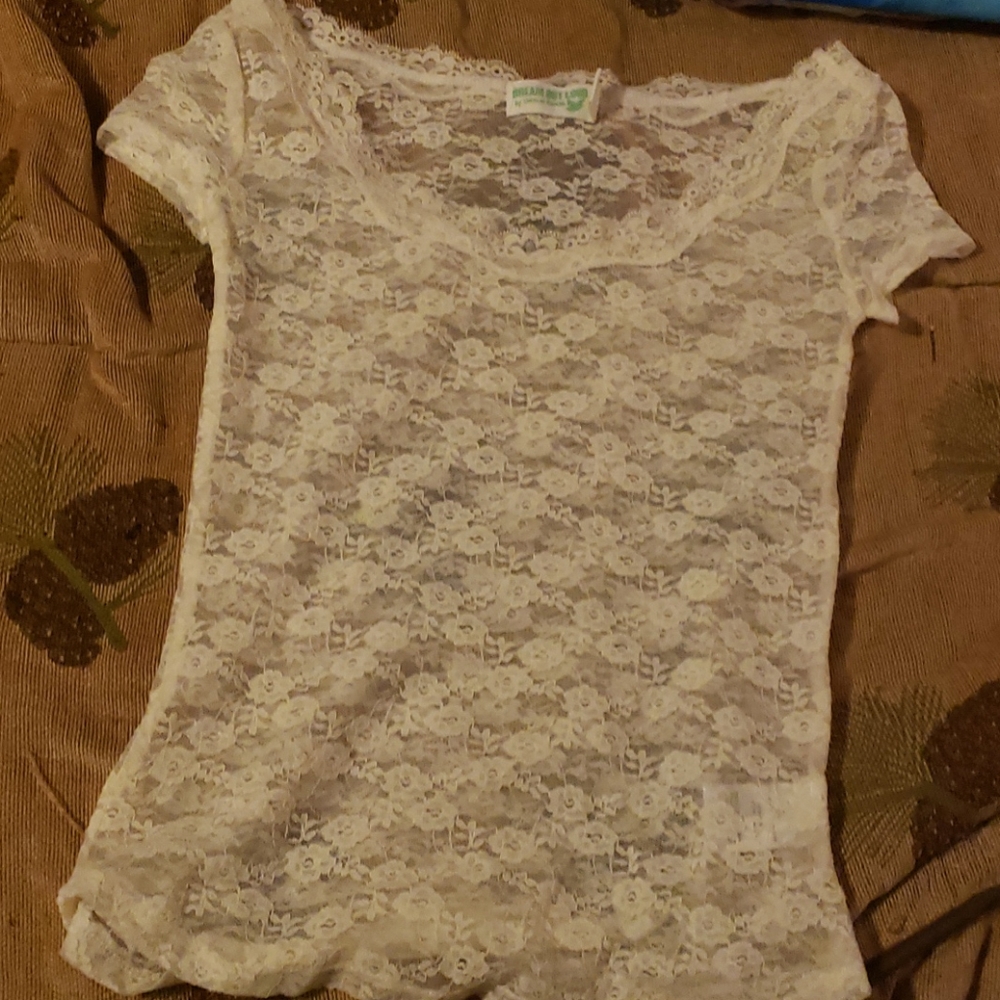 Lace See Through Top